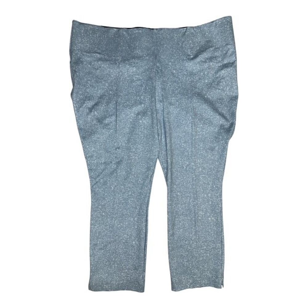 Slim Factor by Investments 3X Pants Trendy Sporty Ankle Blue Slim Shapes Stretch
